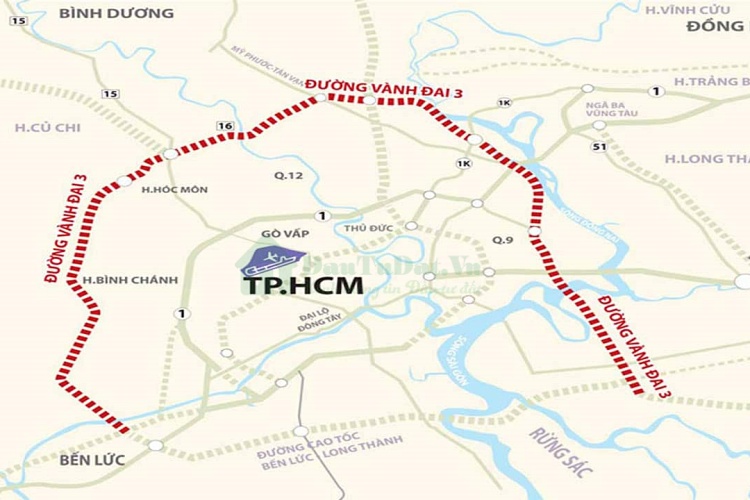 Bản đồ Vành Đai 3 TP. Hồ Chí Minh 