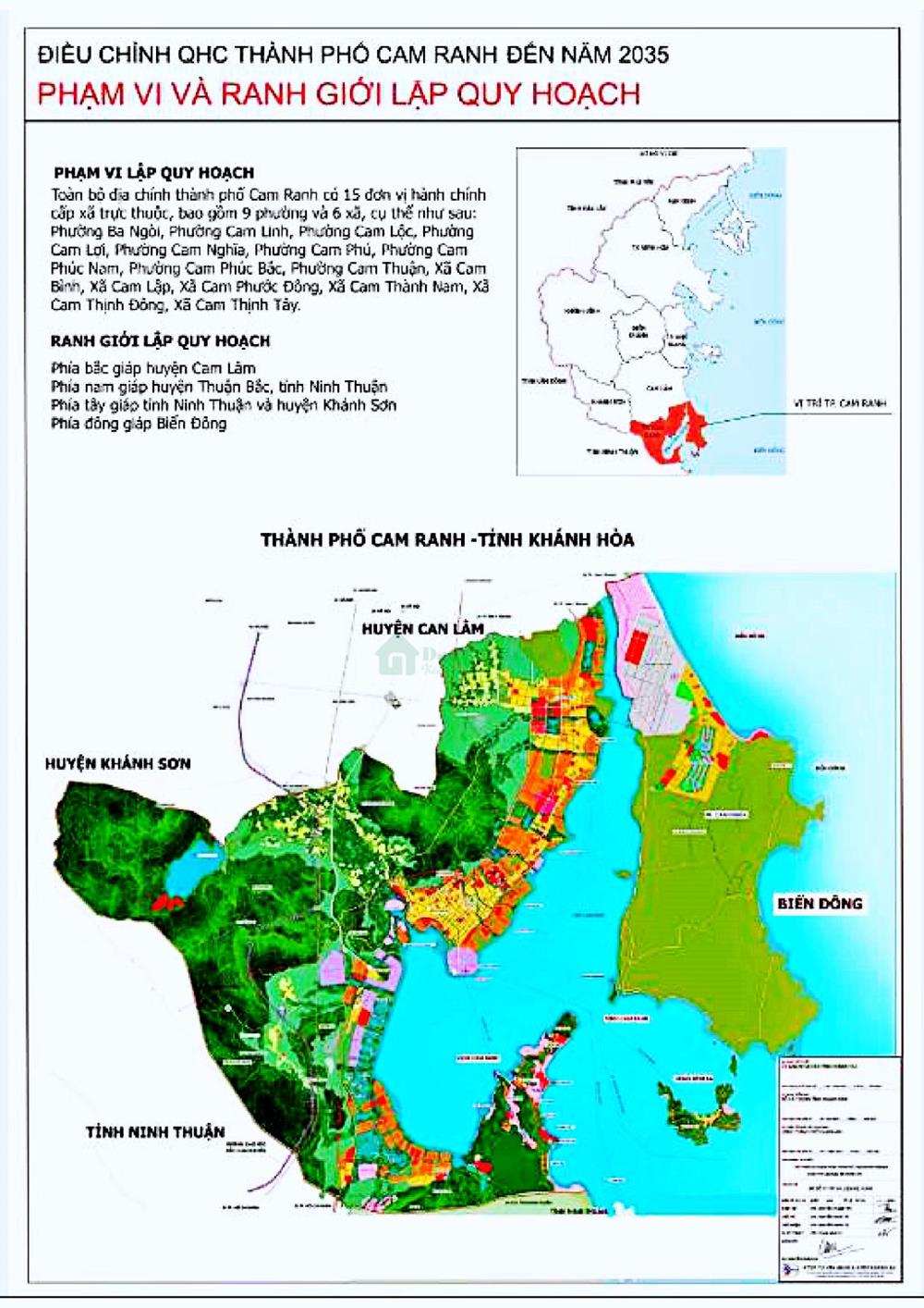 Quy hoạch Cam Ranh tỷ lệ 1/2000 khu đô thị ven vịnh
