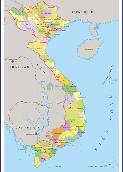 Bản đồ Việt Nam mới nhất