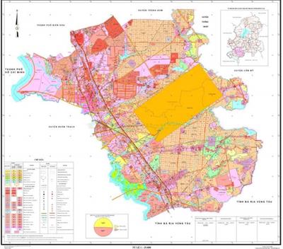 Bản đồ H. Long Thành cùng thông tin quy hoạch đến năm 2040