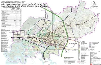 Thông tin quy hoạch TP. Bà Rịa đến năm 2025