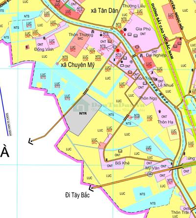 Bản đồ quy hoạch giao thông xã Đồng Lạc, Hà Nội mới nhất
