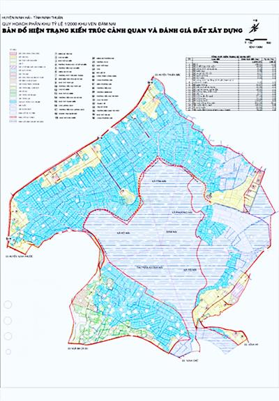 Bản đồ quy hoạch phân khu ven Đầm Nại H. Ninh Hải - Ninh Thuận