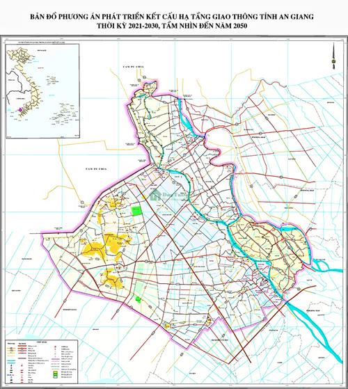 Bản đồ quy hoạch tỉnh An Giang chi tiết nhất