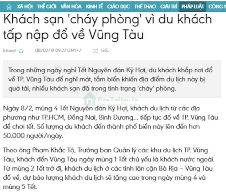  Phòng cho thuê tại Vũng Tàu