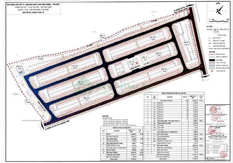 Mặt bằng dự án Vision City Bình Dương