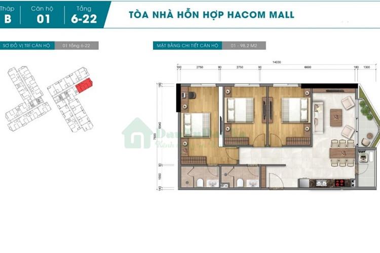 Mặt bằng dự án Hacom Mall Ninh Thuận