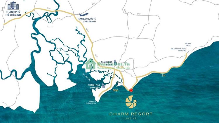 Vị Trí Charm Resort Long Hải