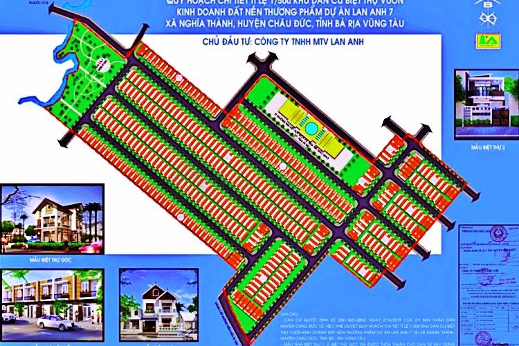 Mặt bằng quy hoạch dự án Lan Anh 7 