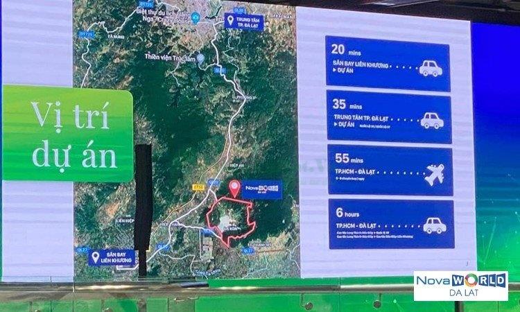 Vị trí Dự Án Novaworld Đà Lạt