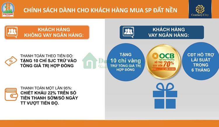 Chính sách dành cho khách hàng mua sản phẩm Century City