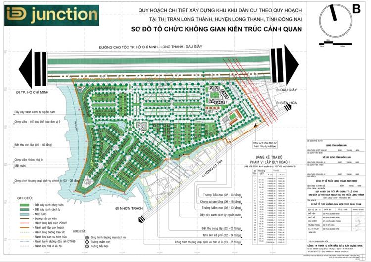 Mặt bằng quy hoạch dự án ID Junction Long Thành