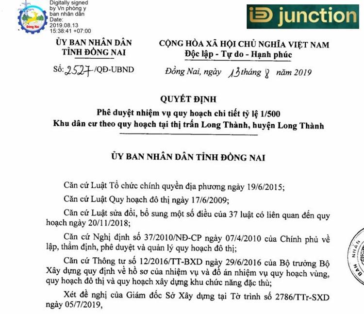 Pháp lý minh bạch dự án ID Junction Long Thành là một lợi thế