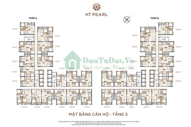 Mặt bằng dự án HT Pearl Bình Dương