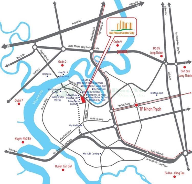 Vị trí Đại Phước Center City