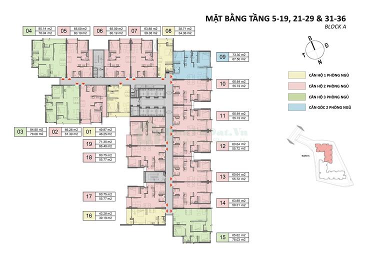 Mặt bằng dự án Đất Xanh Homes City View