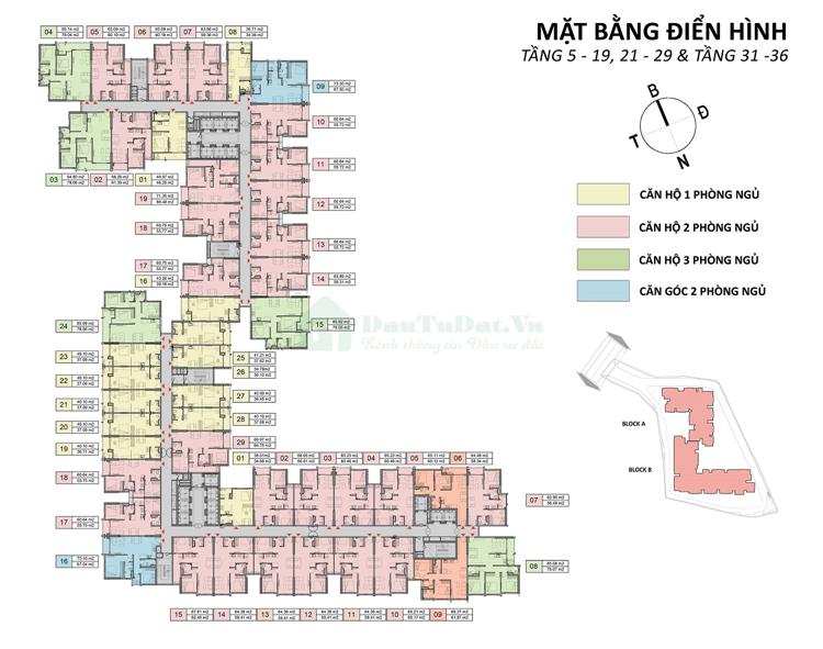 Mặt bằng dự án Đất Xanh Homes City View