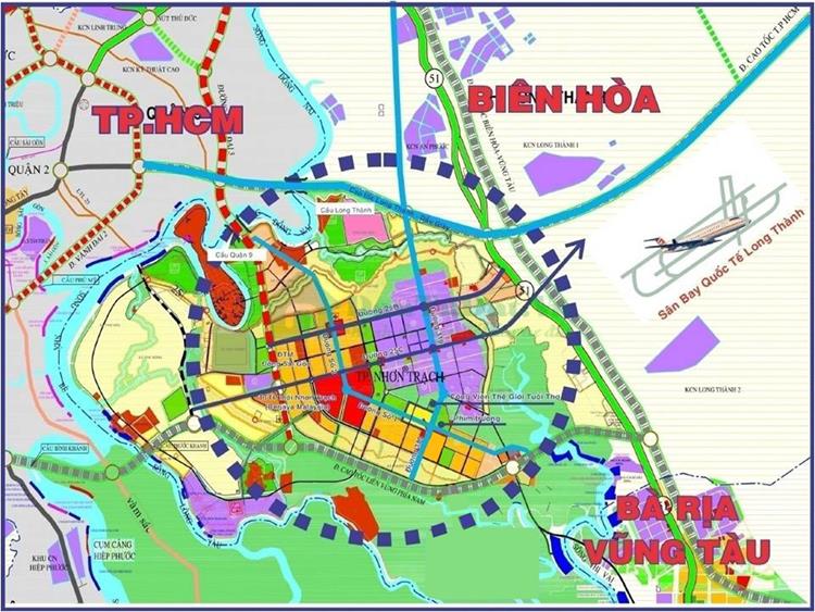 Vị trí dự án Hud Nhơn Trạch