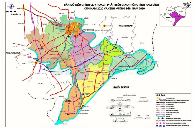 Bản đồ quy hoạch tỉnh Nam Định
