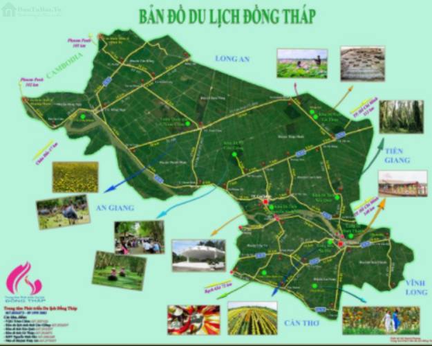 Bản đồ du lịch Đồng Tháp