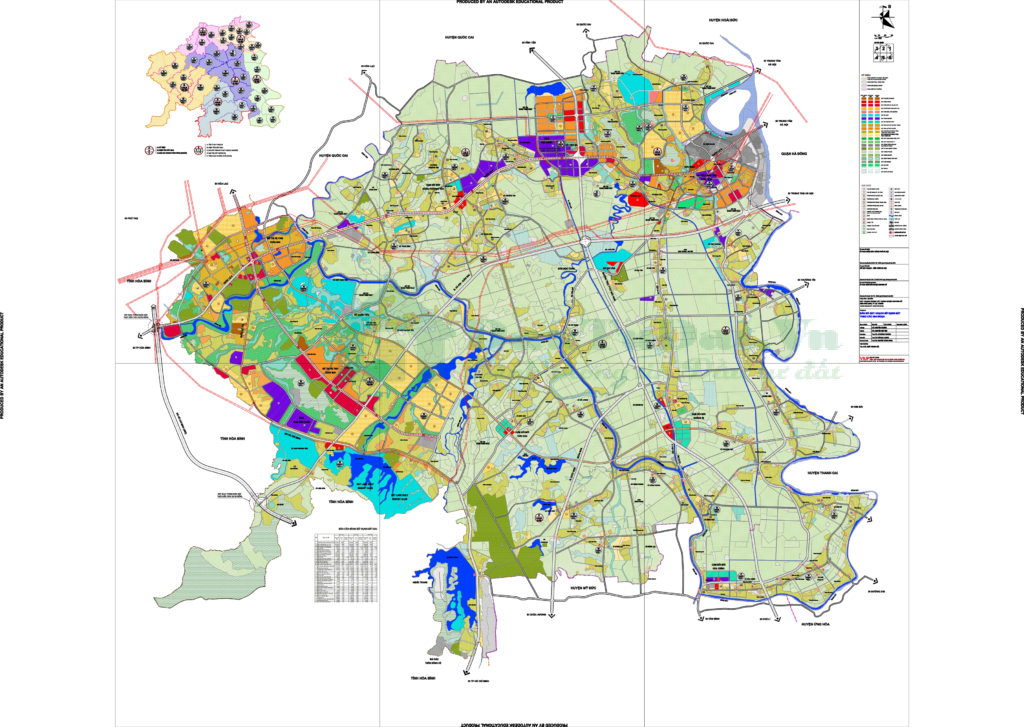 Bản đồ quy hoạch giao thông xã Đồng Lạc, Hà Nội 