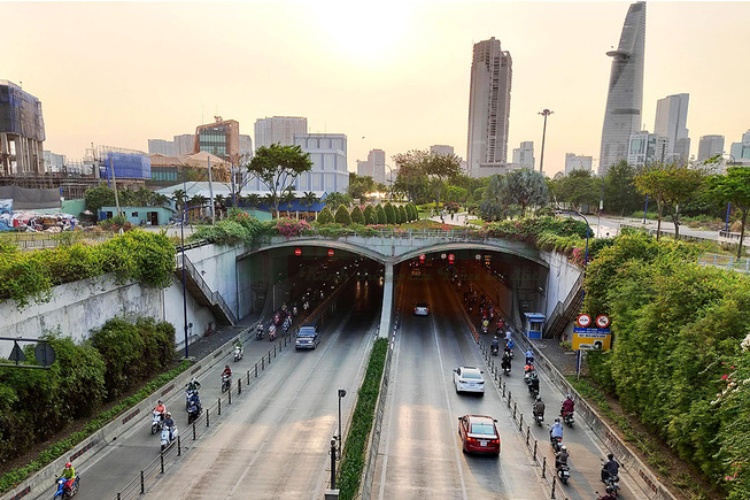 Hầm Thủ Thiêm xuyên sông Sài Gòn