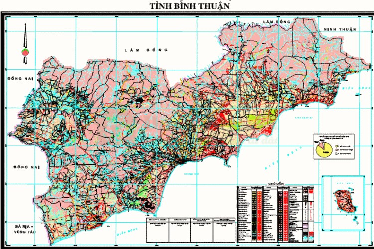 Bản đồ sử dụng đất Bình Thuận