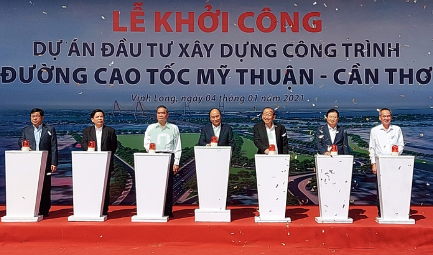 Lễ khởi công tuyến cao tốc Mỹ Thuận - Cần Thơ 