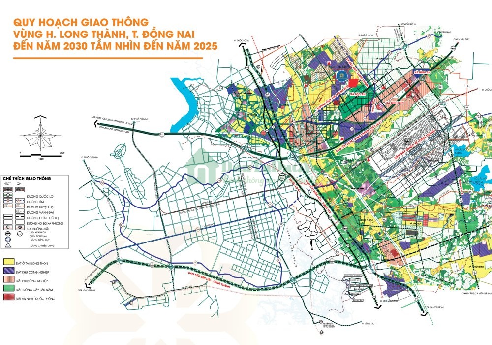 Quy hoạch giao thông Huyện Long Thành đến năm 2030