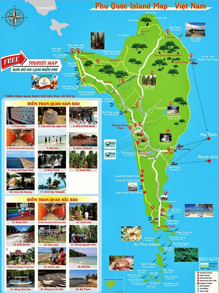 Bản đồ du lịch Kiên Giang
