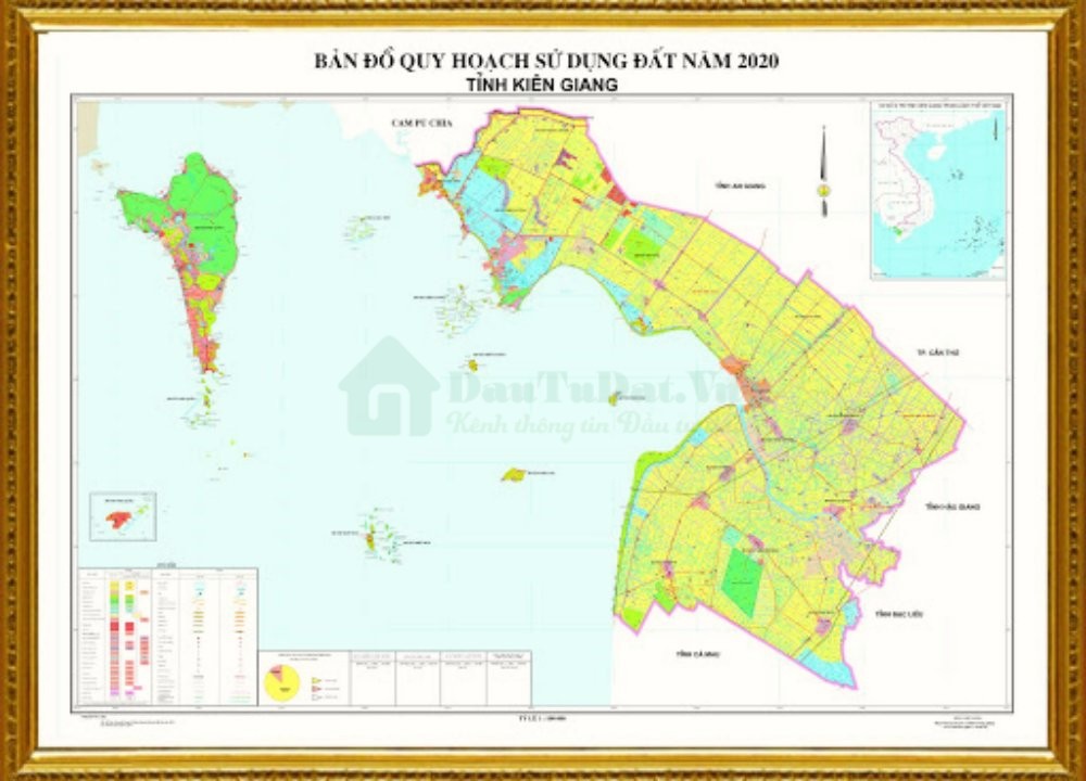 Bản đồ quy hoạch sử dụng đất tỉnh Kiên Giang
