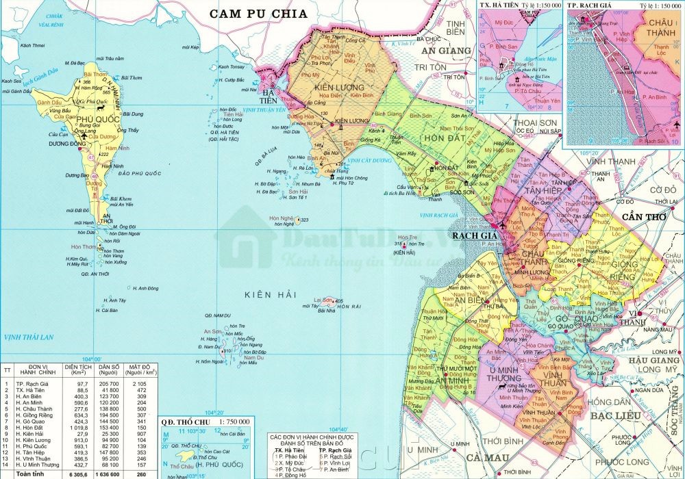 Bản đồ Kiên Giang