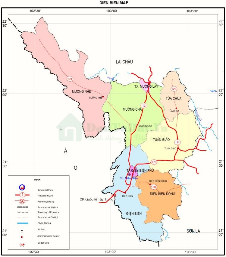 Vị trí địa lý của Điện Biên
