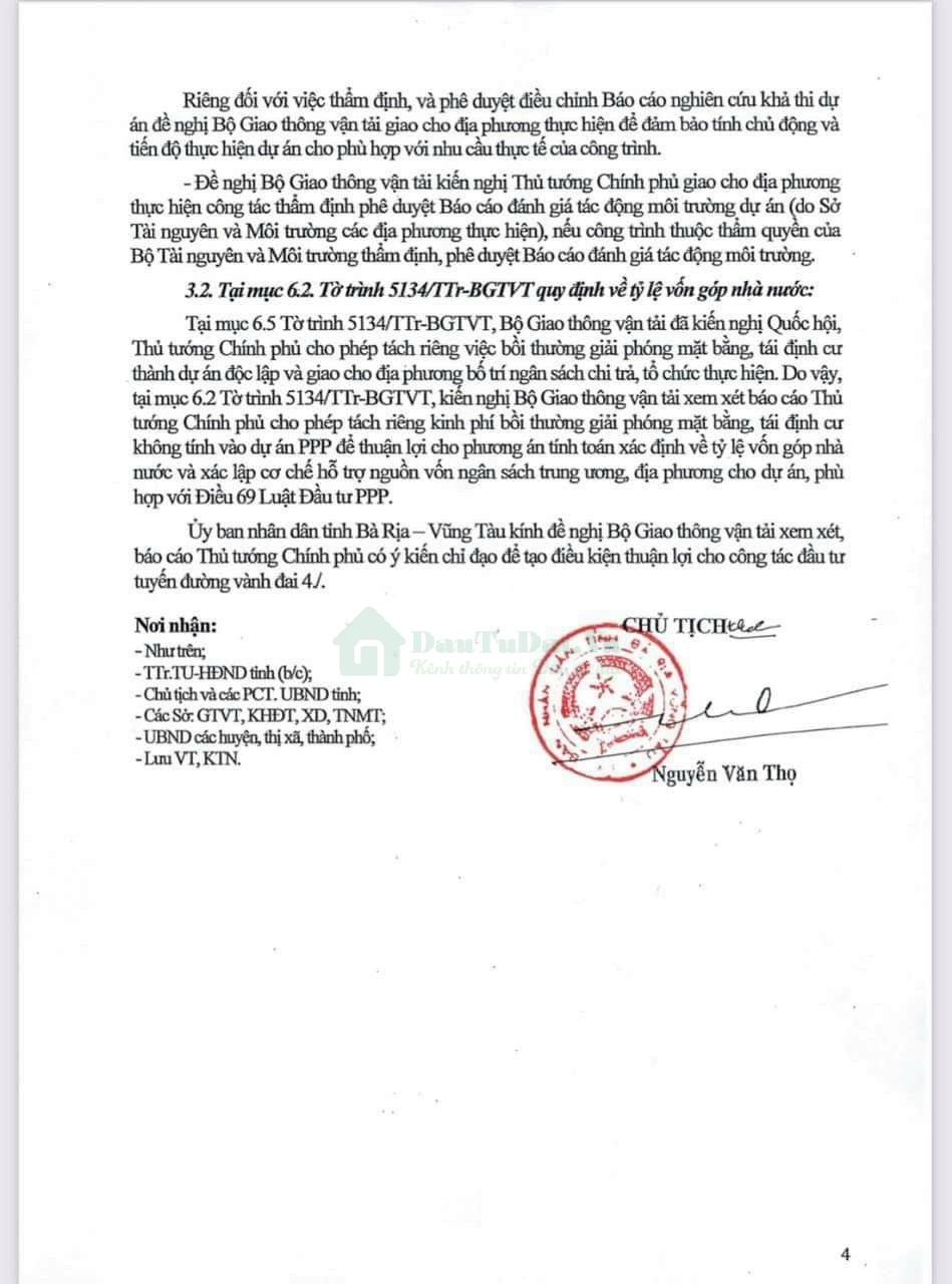Quyết định phê duyệt đường Vành đai 4 TP. Hồ Chí Minh
