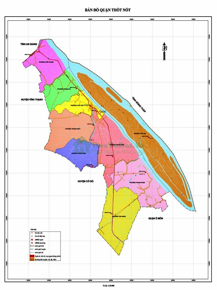Bản đồ quận Thốt Nốt