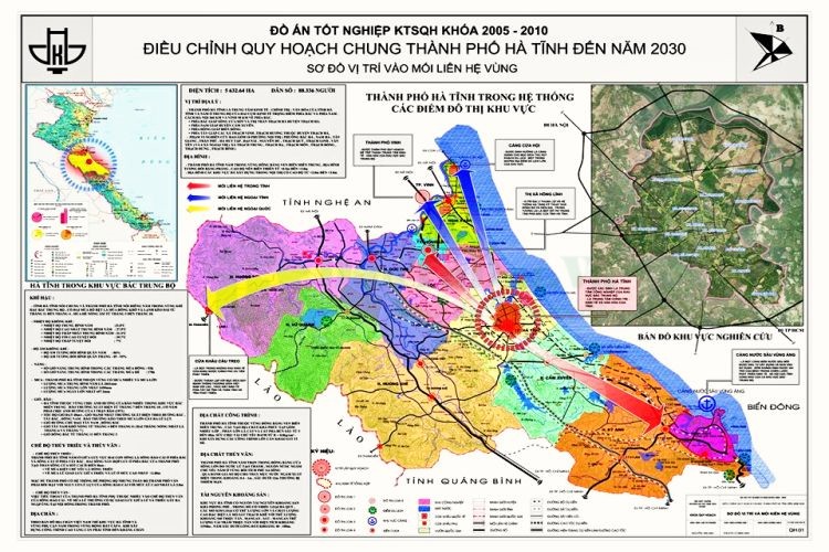 Bản đồ quy hoạch tỉnh Hà Tĩnh