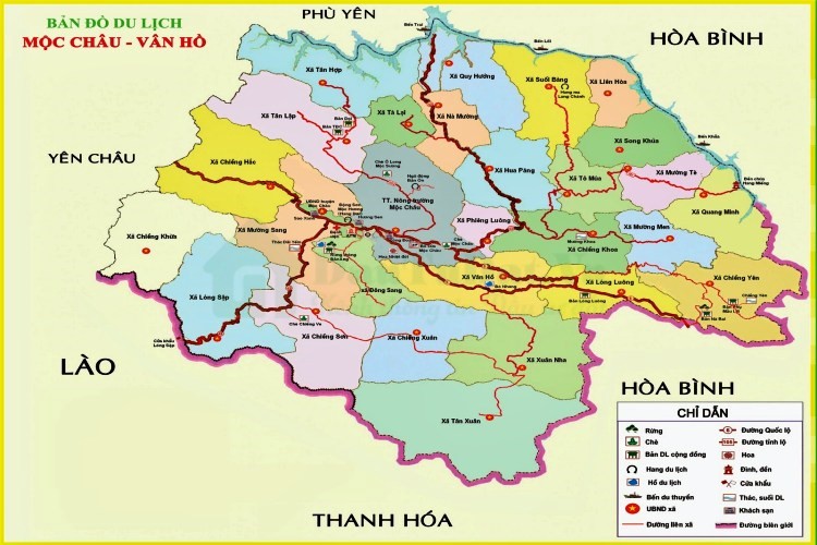 Bản đồ du lịch Sơn La