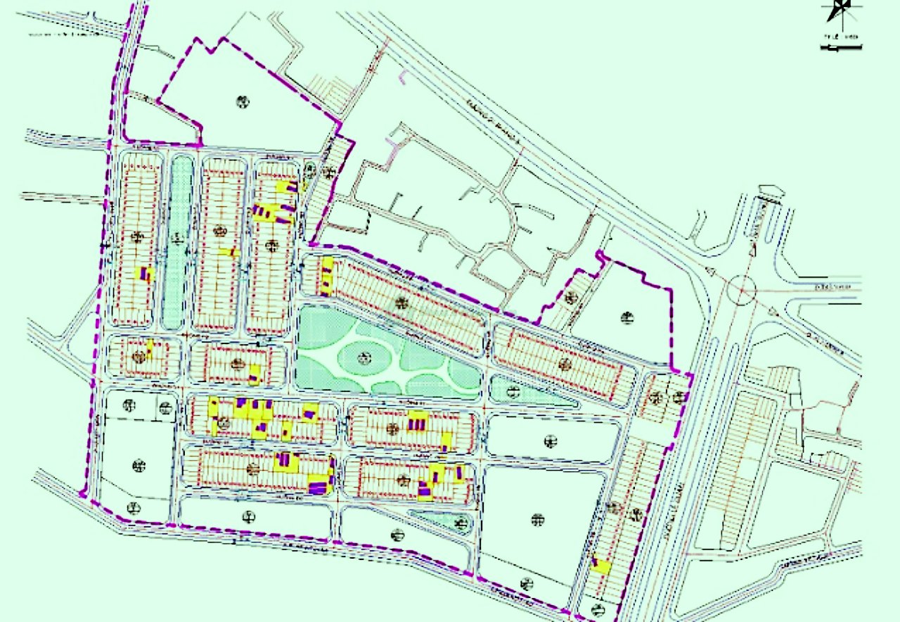 Sơ đồ phân lô tái định cư Phan Đăng Lưu