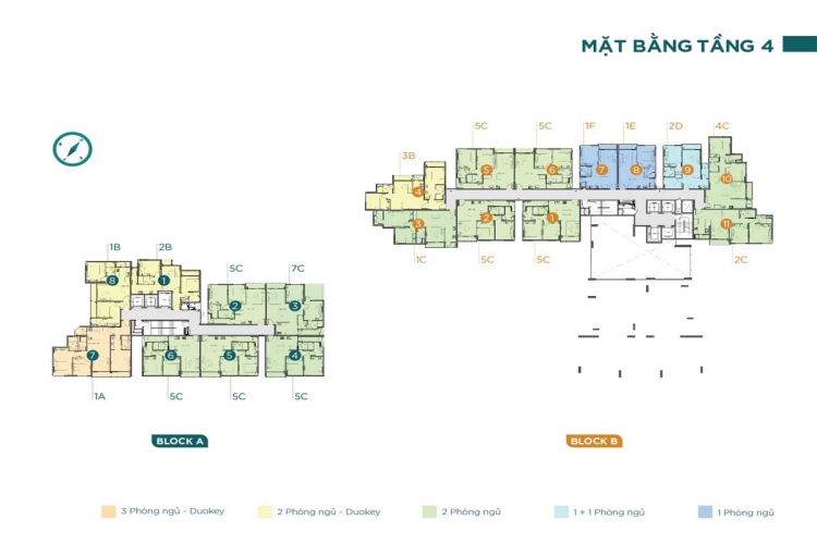  Mặt bằng tầng 4 dự án căn hộ Precia