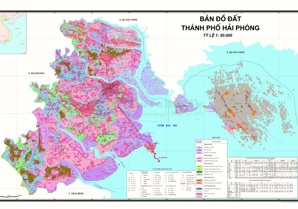 Bản đồ sử dụng đất Hải Phòng