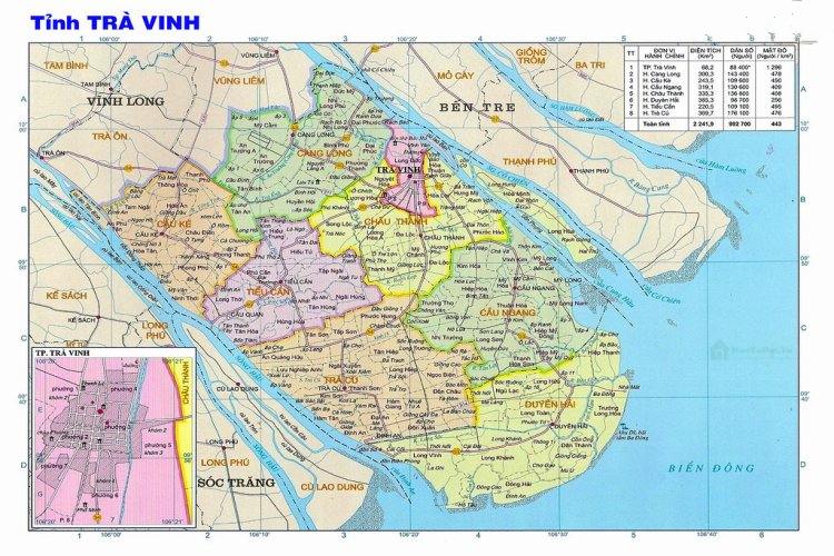 Bản đồ Trà Vinh