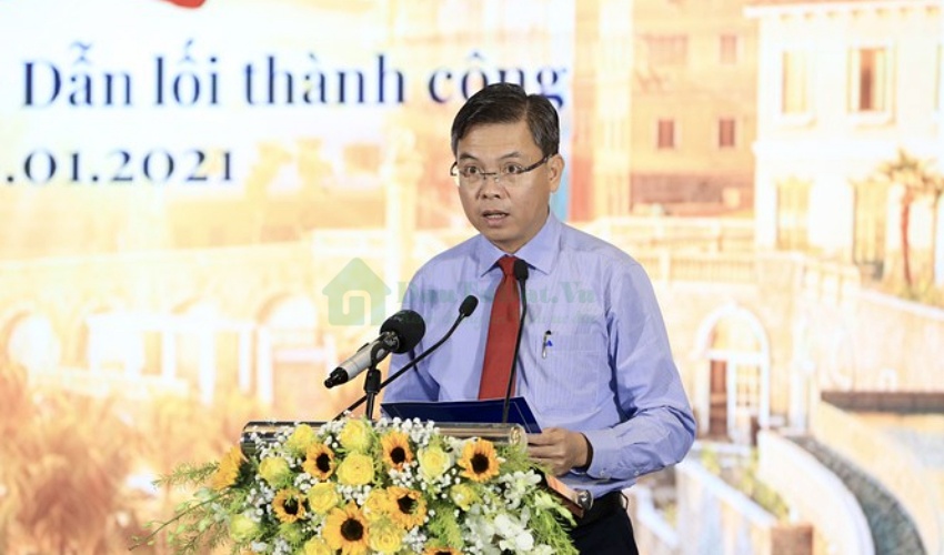 Ông Nguyễn Lưu Trung, Phó Chủ tịch UBND tỉnh Kiên Giang phát biểu tại hội thảo.