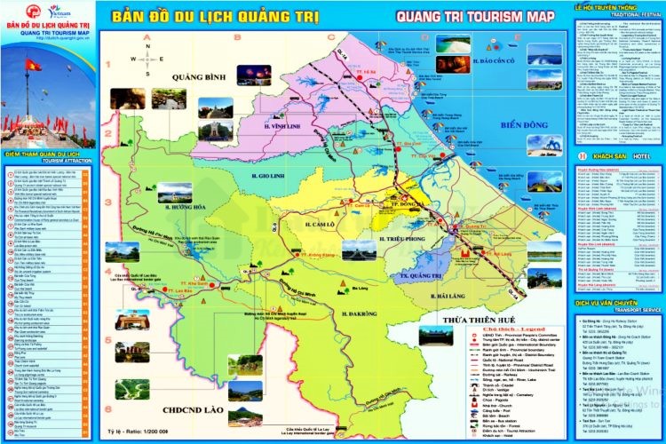 Bản đồ du lịch Quảng Trị