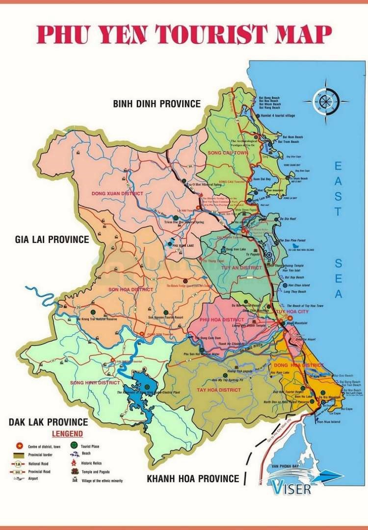 Bản đồ giao thông Phú Yên