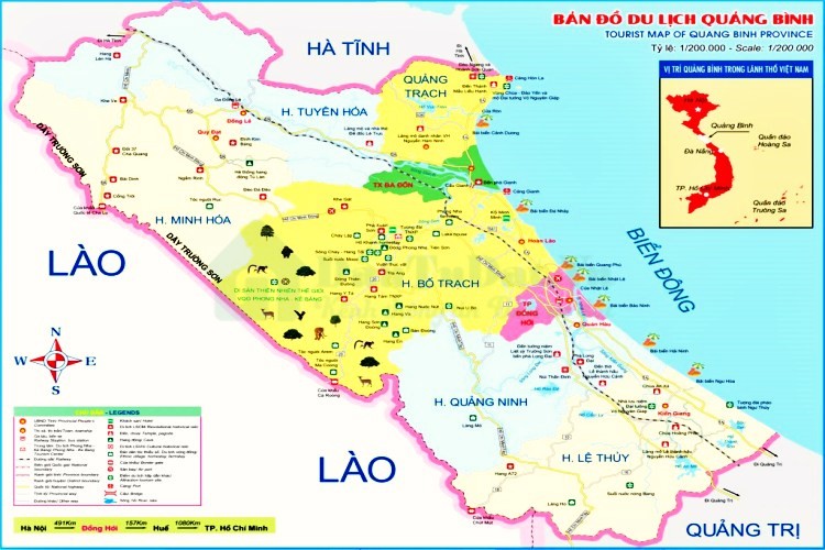 Bản đồ du lịch Quảng Bình