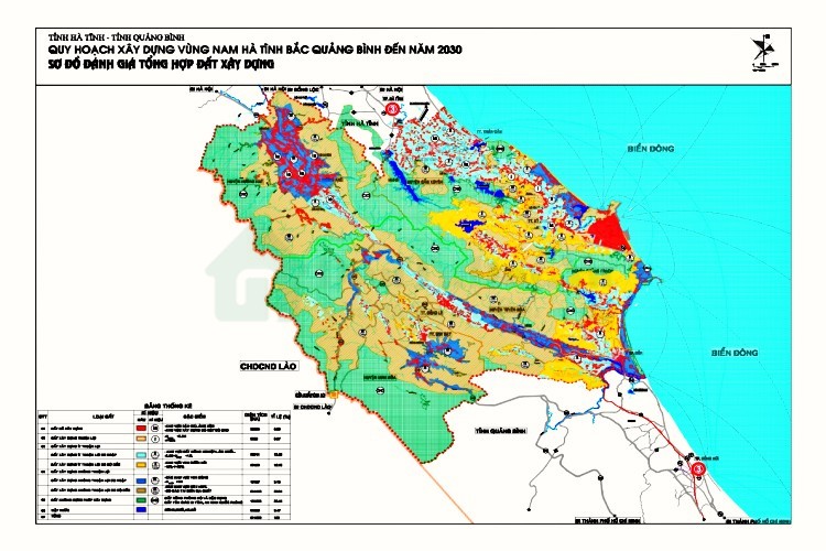 Bản đồ quy hoạch tỉnh Quảng Bình