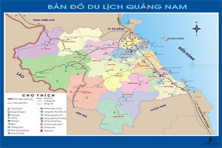 Bản đồ du lịch tỉnh Quảng Nam