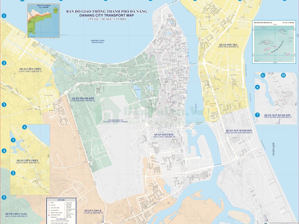  Bản đồ giao thông Đà Nẵng