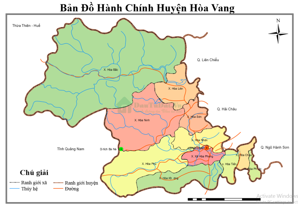 Bản đồ huyện Hòa Vang