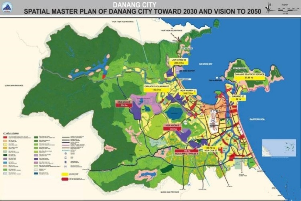 Bản đồ các khu công nghiệp tại thành phố Đà Nẵng